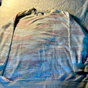 Beige, Pink and White Sweater